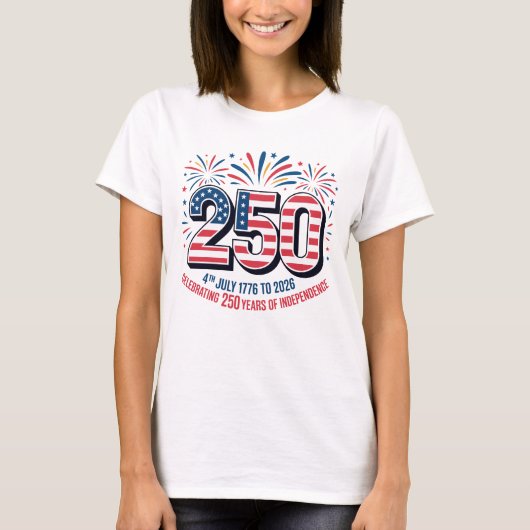 250 Jaar Onafhankelijkheid T-shirt (Voorkant)