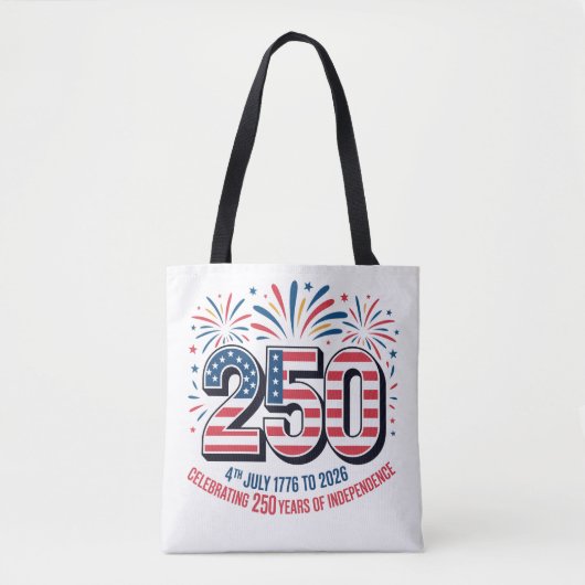 250 Jaar Onafhankelijkheid Tote Bag (Voorkant)