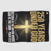 250 Jaar Onder God Golfhanddoek (Horizontaal)