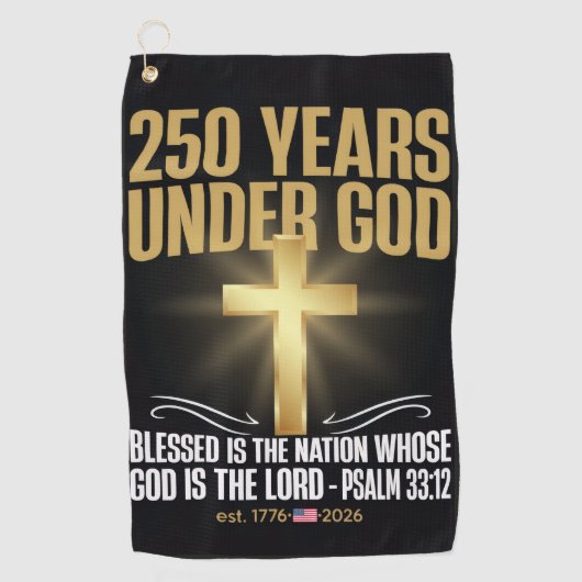 250 Jaar Onder God Golfhanddoek (Voorkant)