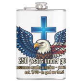 250 jaar onder God Heupfles (Voorkant)