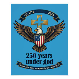 250 Jaar Onder God Perfect Poster