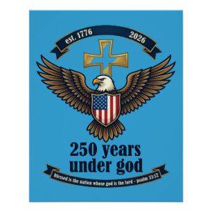 250 Jaar Onder God Perfect Poster