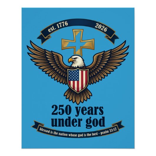 250 Jaar Onder God Perfect Poster (Voorkant)