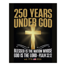 250 Jaar Onder God Perfect Poster