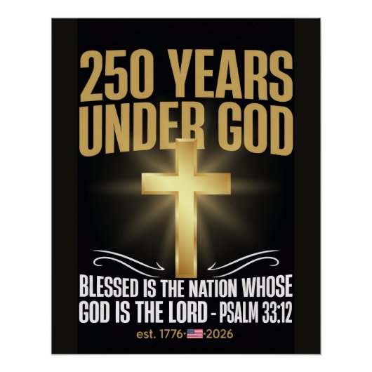 250 Jaar Onder God Perfect Poster (Voorkant)