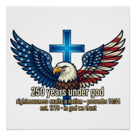 250 jaar onder God Perfect Poster