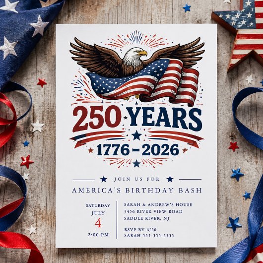 250 Jaar Patriottische Adelaar Uitnodiging