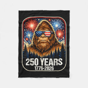 250 Jaar Patriottische Bigfoot 1776-2026 250ste Fleece Deken