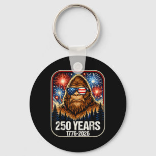 250 Jaar Patriottische Bigfoot 1776-2026 250ste Sleutelhanger