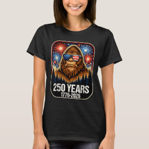 250 Jaar Patriottische Bigfoot 1776-2026 250ste T-shirt