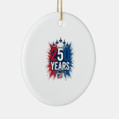 250 Jaar Patriottische Jets Herdenkings Vector Des Keramisch Ornament (Rechts)