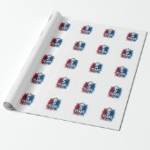 250 Jaar Patriottische Jets Verjaardags Vector Ont Cadeaupapier (Uitgerold)
