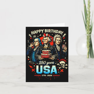 250 Jaar Punk Rock USA Founding Fathers 1776 4e Kaart