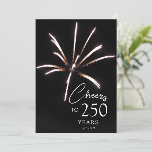 250 jaar Sestercentennial 4 juli Kaart (Staand voorkant)