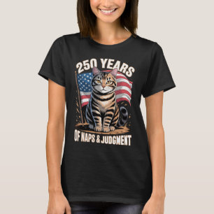 250 Jaar Slaapjes & Oordeel Tabbykat Kunst T-shirt