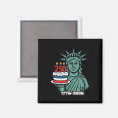 250 Jaar Standbeeld Vrijheid 1776-2026 250e 4e Van Magneet (Voorkant / Achterkant)