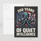 250 Jaar Stille Intelligentie Octopus Briefkaart (Voorkant / Achterkant)