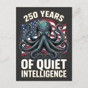 250 Jaar Stille Intelligentie Octopus Briefkaart