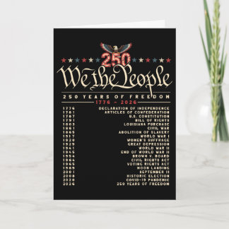 250 Jaar Tijdslijn 1776–2026 Patriottische Histori Kaart