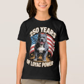 250 Jaar trouwe krag Pitbull Tri-Blend Shirt (Voorkant)