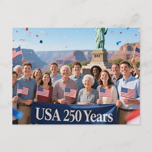 250 jaar  uitnodiging briefkaart (Voorkant)