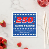 250 Jaar USA Aangepaste Patriottische Servet (Insitu)
