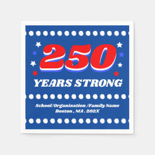250 Jaar USA Aangepaste Patriottische Servet