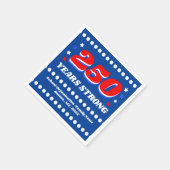 250 Jaar USA Aangepaste Patriottische Servet (Hoek)