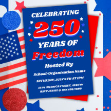 250 Jaar USA Bewerkbare Patriottische Persoonlijke