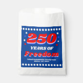 250 Jaar USA Feest – Aanpasbaar Bedankzakje (Voorkant)