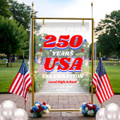 250 Jaar USA Herdenkingswelkom Acryl Bord