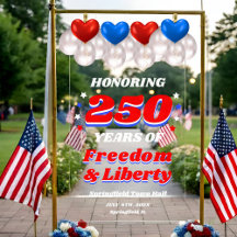 250 Jaar USA Revolutionaire Geest Welkom