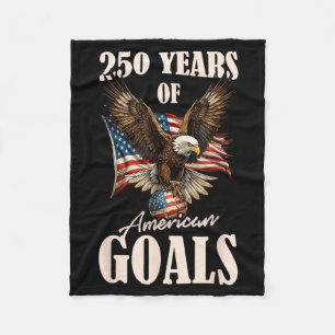 250 Jaar Usa Voetbal Adelaar 250ste Verjaardag 4e Fleece Deken