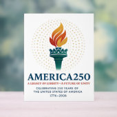 250 jaar Verenigde Staten Acryl Bord (Neutraal)
