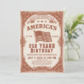 250 jaar Verenigde Staten Kaart (Staand voorkant)