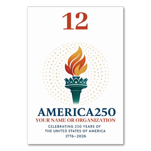 250 jaar Verenigde Staten Kaart (Achterkant)