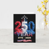 250 Jaar Viering 1776 2026 Amerika Trots 4e Kaart (Gele Bloem)