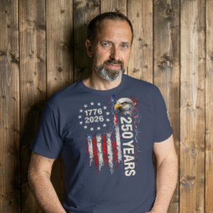 250 Jaar Viering Vervallen Amerikaanse Vlag Adelaa Tri-Blend Shirt
