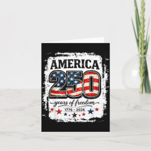 250 Jaar Vintage USA Vlag 4 juli 2026 Mannen Kaart