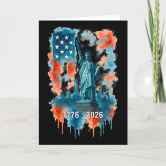 250 Jaar Vlag Standbeeld Liberty 1776-2026 250e Ve Kaart