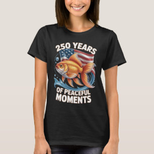 250 Jaar Vreedzame Momenten Goudvis Kunst T-shirt