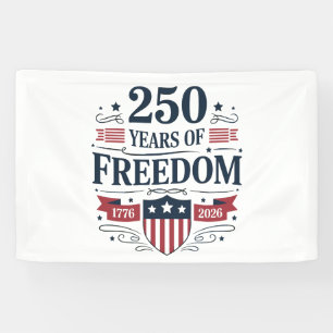 250 Jaar Vrijheid 1776 2026 250e 4 Juli Spandoek