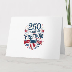 250 Jaar Vrijheid 1776 2026 4 juli 250ste verjaard Kaart