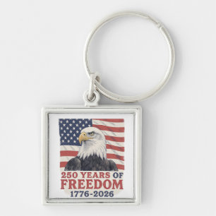 250 Jaar Vrijheid 1776-2026 Amerikaanse Adelaarsvl Sleutelhanger