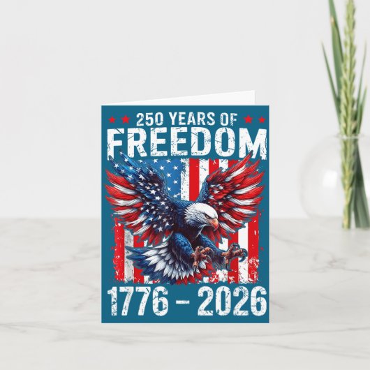 250 Jaar Vrijheid 1776 2026 Illustratie Kaart (Voorkant)