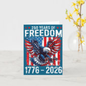 250 Jaar Vrijheid 1776 2026 Illustratie Kaart (Gele Bloem)