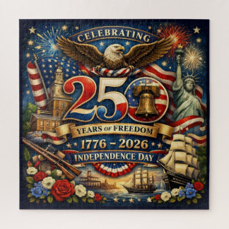250 jaar vrijheid (1776–2026) legpuzzel