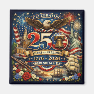 250 jaar vrijheid (1776–2026) magneet