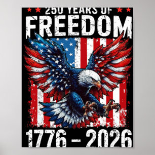 250 Jaar Vrijheid 1776 2026 Patriottische Ld Adela Poster